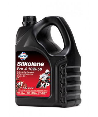 PRO 4 15W50 XP - Huile moteur 4T 100% synthèse XP Technologie 4L