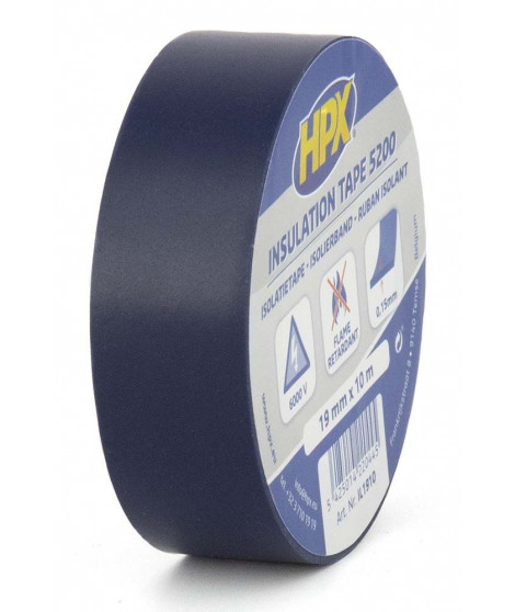 Ruban isolant PVC - bleu 19mm x 10m