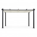 Pergola en aluminium CORDOBA - Ecru - 4 x 3 m