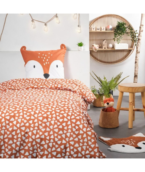 Parure de lit enfant TODAY Funny - 140x200 cm - 100% Coton - imprimé renard