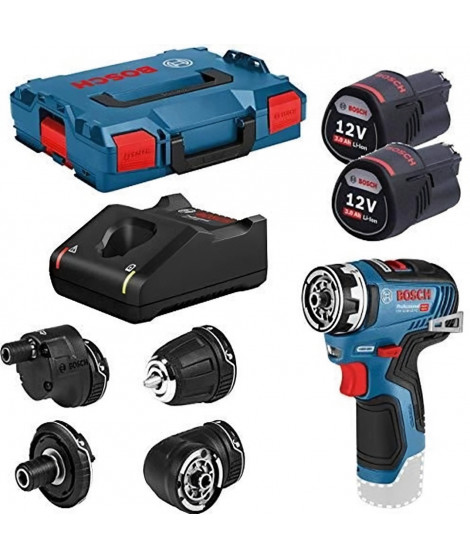 Perceuse-visseuse Bosch Professional GSR 12V-35 FC + 2 batteries 3,0Ah + L-Boxx - 06019H3000