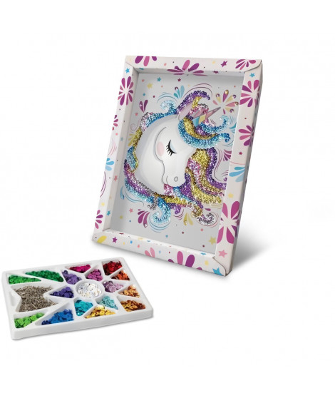 Licorne - illustration avec sequins