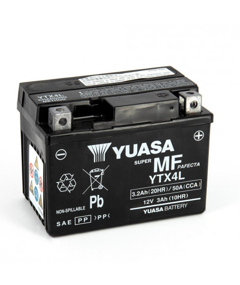 Batterie YTX4l SLA - AGM - Sans Entretien - Prête à l'emploi.