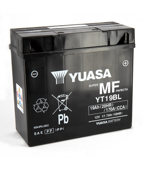 Batterie Yt19bl SLA AGM - Sans Entretien - Prête à l'emploi.