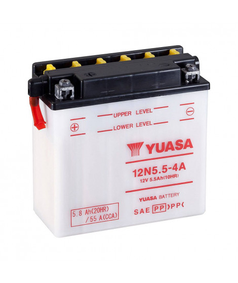 Batterie 12n5.5-4a - Conventionnelle avec entretien - Livrée sans acide