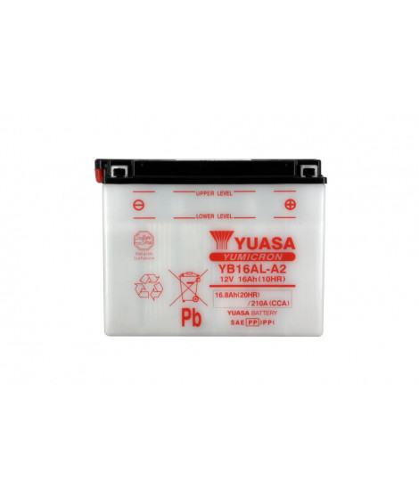Batterie YB16AL-A2 Conventionnelle Avec Entretien - Livrée Sans Acide