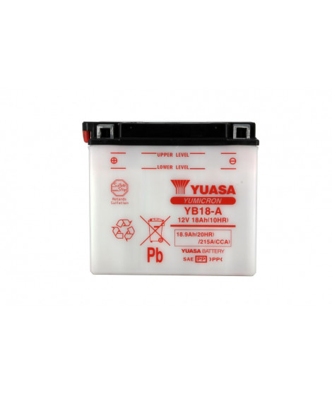 Batterie YB18-A Conventionnelle Avec Entretien - Livrée Sans Acide