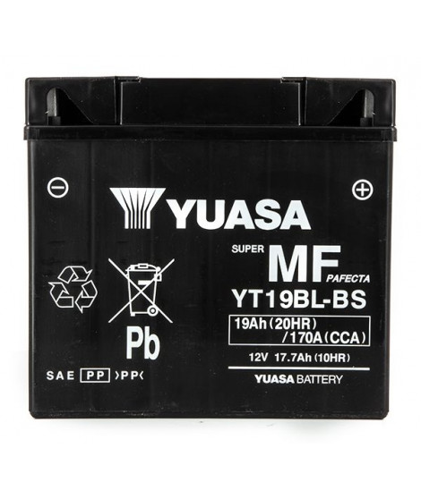 Batterie YT19BL-BS AGM - Sans Entretien - Livrée Avec Pack Acide