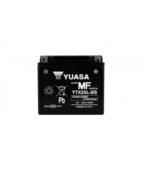 Batterie YTX20L-BS AGM - Sans Entretien - Livrée Avec Pack Acide
