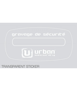 Sticker pour véhicule gravé - URBAN
