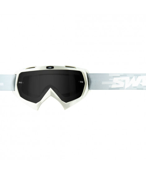 Masque cross SWAP'S PIXEL BLANC + Ecran Smoke Grey