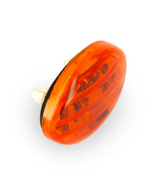 Mini Clignotant LED C.E Ovale Orange 35 x 30mm - Vendu à l'unité