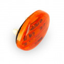 Mini Clignotant LED C.E Ovale Orange 35 x 30mm - Vendu à l'unité