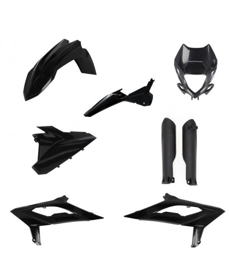 Kit Plastique Cycra 5 Elements + Protection Fourche Beta Enduro 2023 - Noir