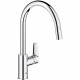 Robinet de cuisine - Mitigeur monocommande évier - Chromé - Bec haut en C - Mousseur extractible - GROHE StartEdge - 30550000