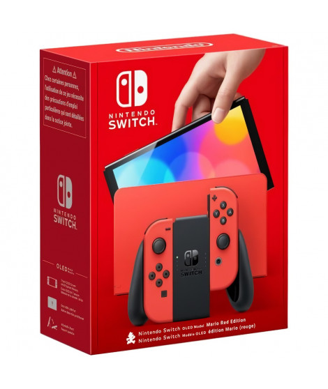 Console Nintendo Switch - Modele OLED  Édition Limitée Mario (Rouge)