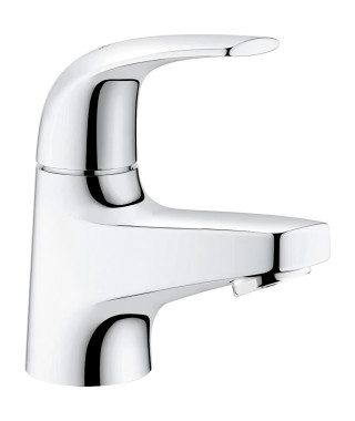 Robinet salle de bains monofluide lave-mains - GROHE Start Curve - Taille XS - Chromé - Economie d'eau - 20576000