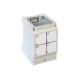 SUPPORT POUR 4 CONNECTEURS RJ45