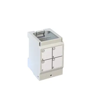 Support pour 4 connecteurs RJ45