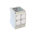 Support pour 4 connecteurs RJ45