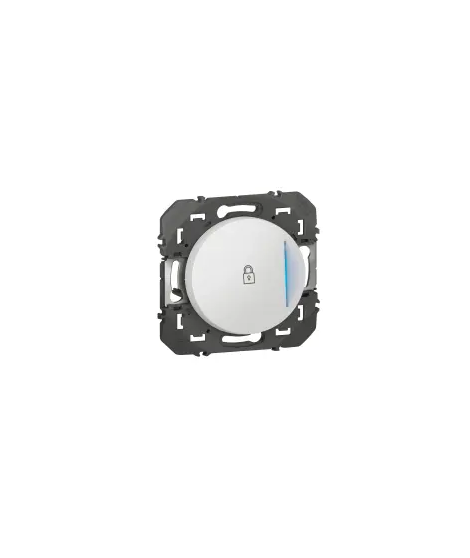 C - POUSSOIR SIMPLE A VOYANT LUM