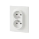 DOUBLE PRISE 2P+T COMPACTE MONOB