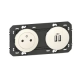PRISE 2P+T SURFACE + CHARGEUR 2