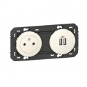 PRISE 2P+T SURFACE + CHARGEUR 2
