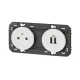PRISE 2P+T SURFACE + CHARGEUR 2