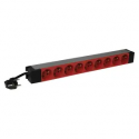 PDU 19POUCES 1U LCS² - 9X2P+T RO