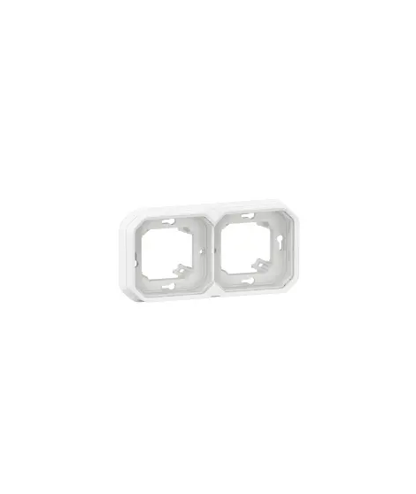 B - SUPPORT PLAQUE ENCASTRE 2 PO