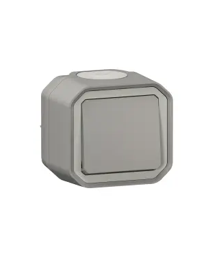 Poussoir NO étanche Plexo 10A IP