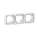 C - SUPPORT PLAQUE ENCASTRE 3 PO