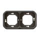 SUPPORT PLAQUE ENCASTRE 2 POSTES