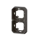 SUPPORT PLAQUE ENCASTRE 2 POSTES