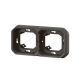 SUPPORT PLAQUE ENCASTRE 2 POSTES