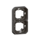 SUPPORT PLAQUE ENCASTRE 2 POSTES
