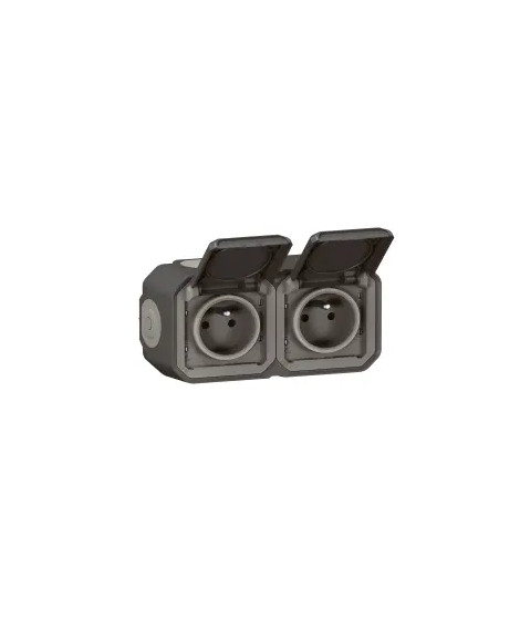 B - PRISE DE COURANT 2X2P+T HORI