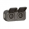 B - PRISE DE COURANT 2X2P+T HORI