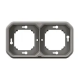 SUPPORT PLAQUE ENCASTRE 2 POSTES