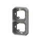 SUPPORT PLAQUE ENCASTRE 2 POSTES