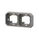 SUPPORT PLAQUE ENCASTRE 2 POSTES