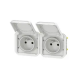 B - PRISE DE COURANT 2X2P+T HORI