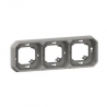 B - SUPPORT PLAQUE ENCASTRE 3 PO