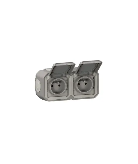 B - PRISE DE COURANT 2X2P+T HORI