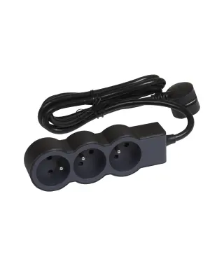 RALLONGE 3X2P+T AVEC CORDON 1,5M