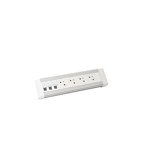 BLOC BUREAU 4X2P+T + 3XRJ45 CATE