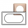 PLAQUE CELIANE METAL 4 A 5 MODUL