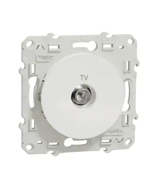 ODACE - PRISE TV SIMPLE BLANCHE