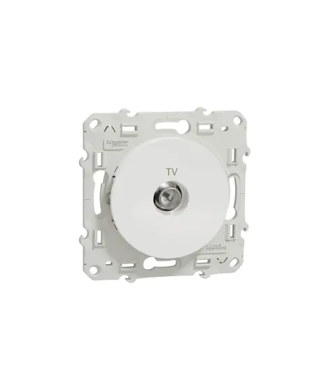 ODACE - PRISE TV SIMPLE BLANCHE